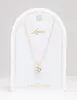 Gold Sphere Diamante Necklace sold by lovisa