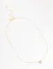 Gold Sphere Diamante Necklace sold by lovisa
