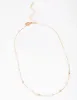 Gold Pearl & Ball Station Necklace sold by lovisa