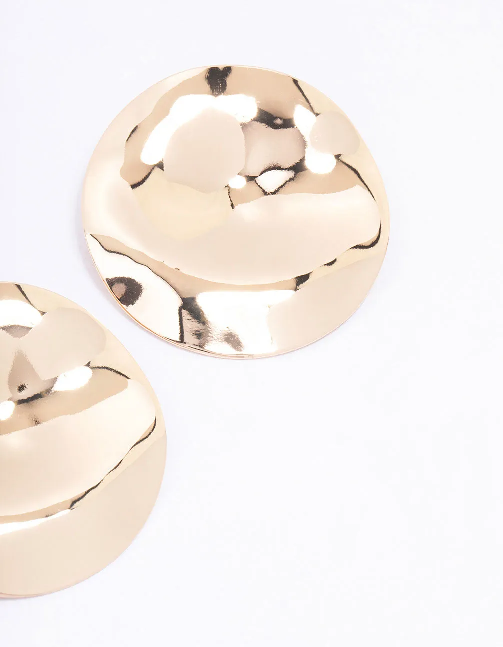 Gold Large Circular Coin Stud Earrings sold by lovisa product image thumbnail 3