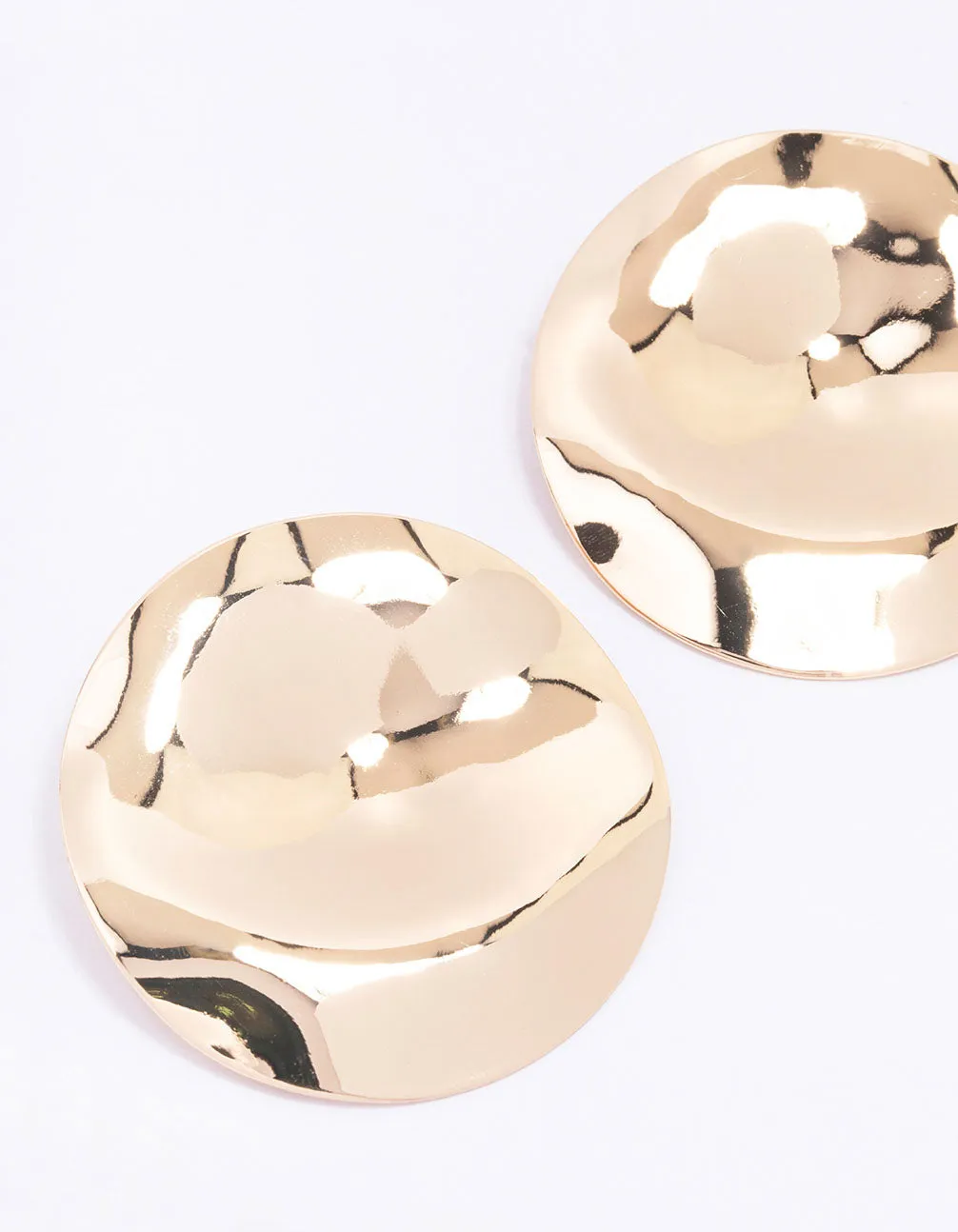 Gold Large Circular Coin Stud Earrings sold by lovisa product image thumbnail 2