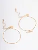 Gold T Bar Bracelet Pack sold by lovisa