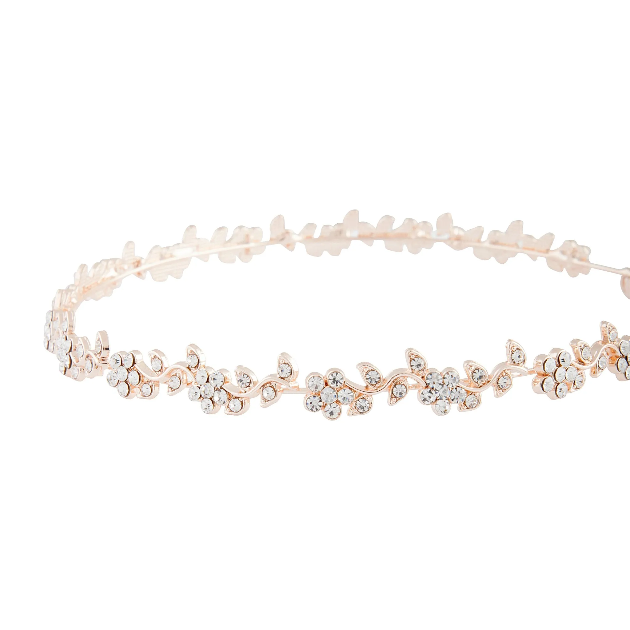 Rose Gold Diamante Leaf Tie Headband sold by lovisa product image thumbnail 3