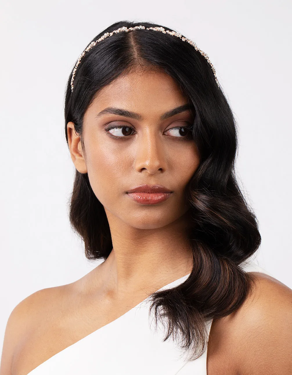 Rose Gold Diamante Leaf Tie Headband sold by lovisa product image thumbnail 4