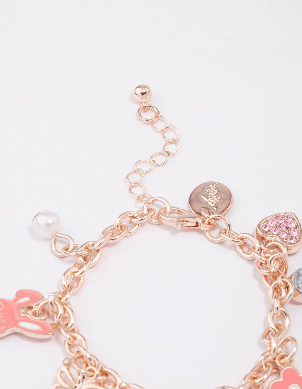 Kids Rose Gold Bunny Charm Bracelet sold by lovisa product image thumbnail 3