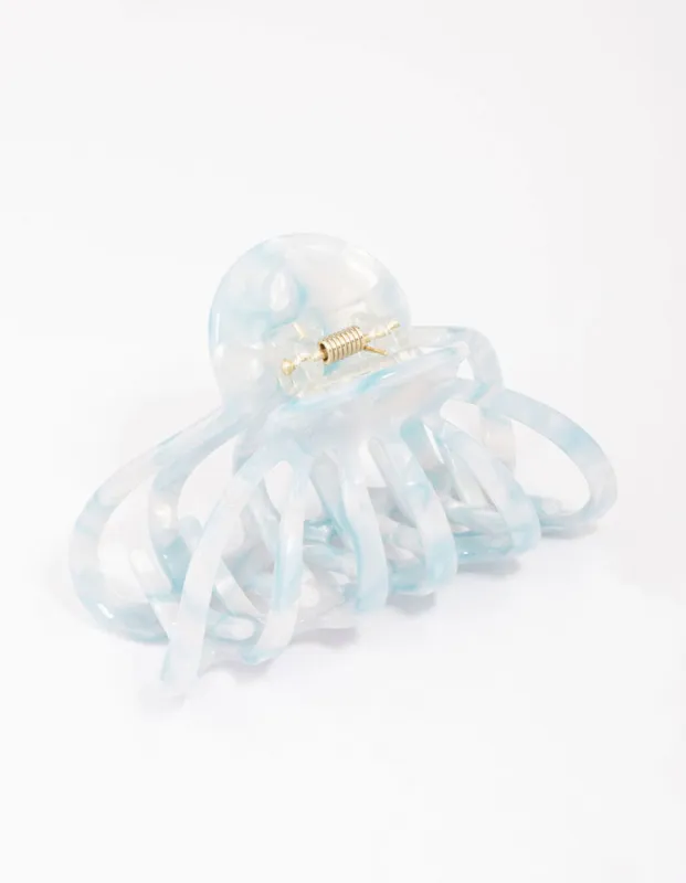 Aqua Marble Wide Hair Claw Clip sold by lovisa