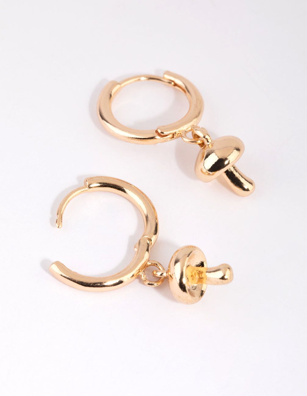 Gold Mushroom Huggie Earrings sold by lovisa product image thumbnail 3