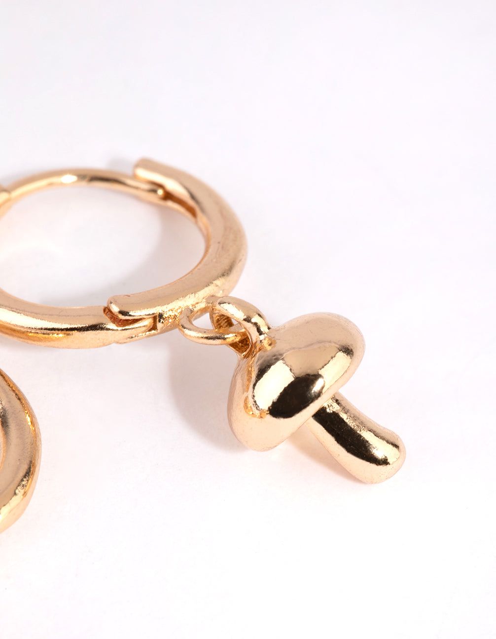 Gold Mushroom Huggie Earrings sold by lovisa product image thumbnail 2