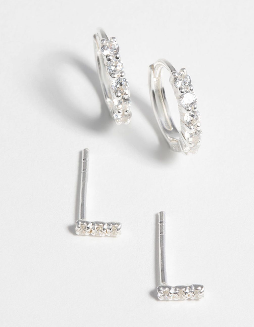 Sterling Silver Diamante Stack Pack sold by lovisa