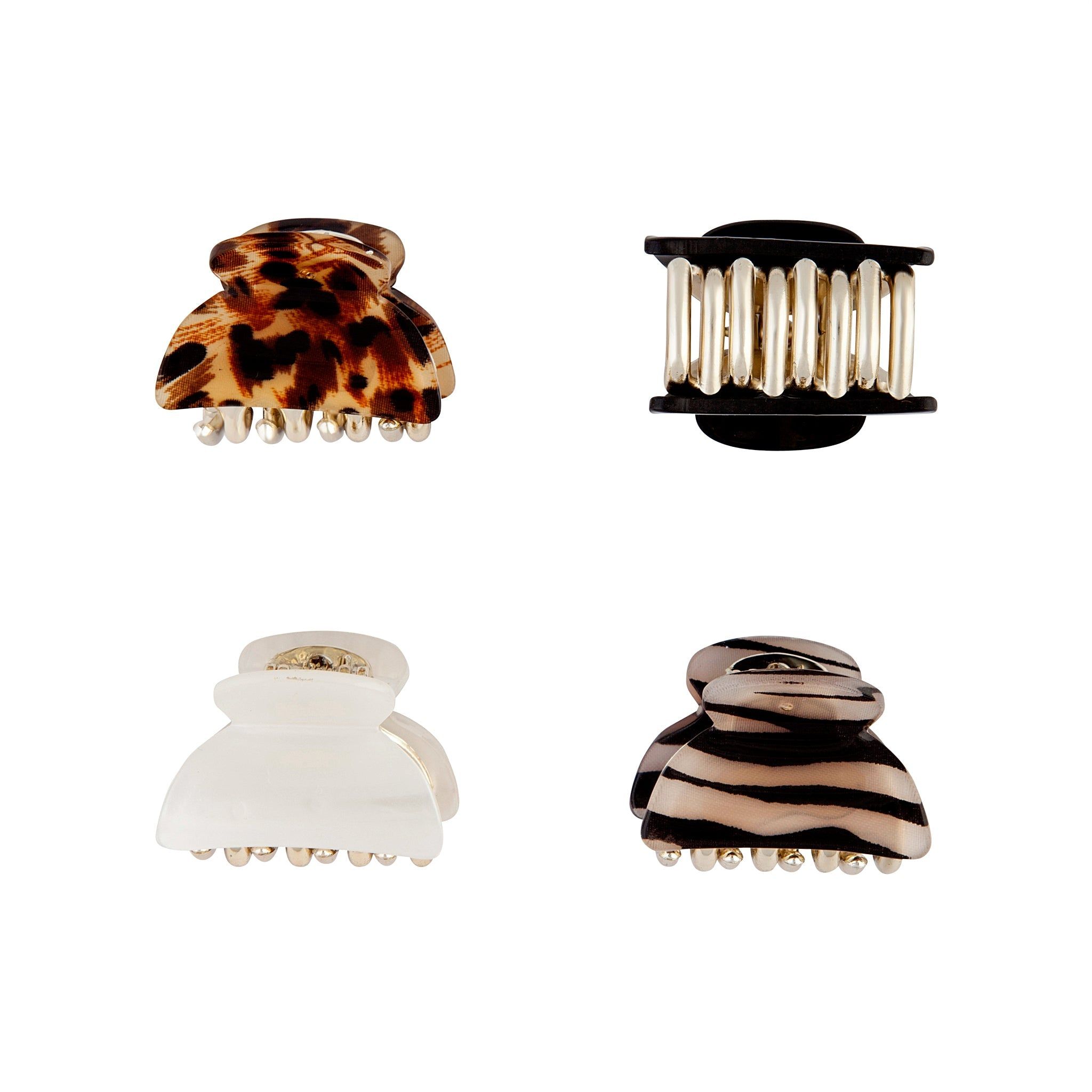 Multi Pattern Neutral Clip 4-Pack sold by lovisa product image thumbnail 3