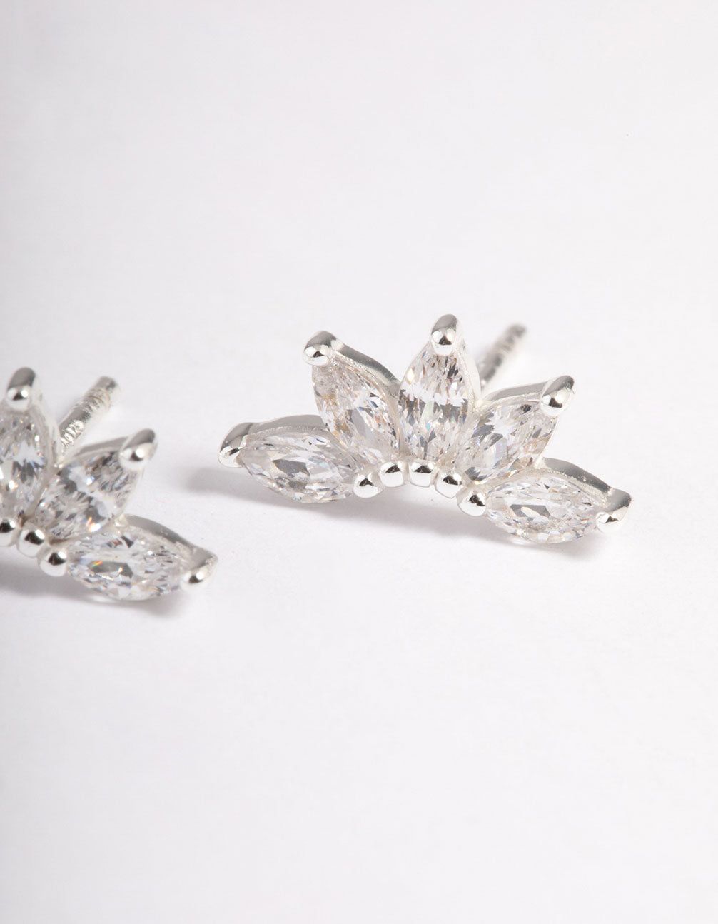 Sterling Silver Cubic Zirconia Fan Stud Earrings sold by lovisa product image thumbnail 3