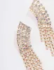 Gold Curved Rectangular Drop Earrings sold by lovisa