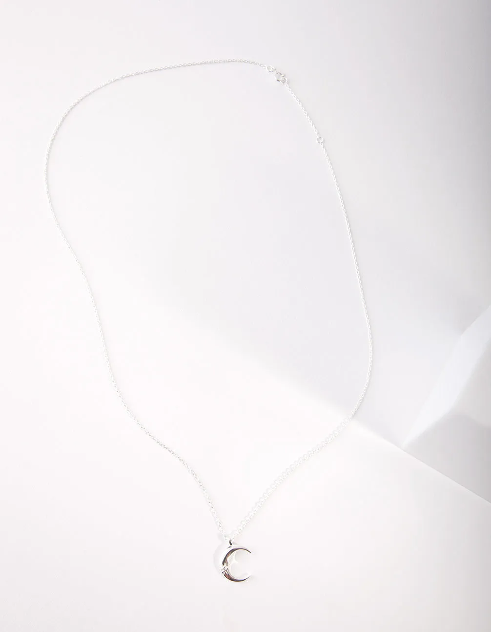 Sterling Silver Crescent Moon Necklace sold by lovisa product image thumbnail 2
