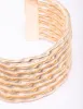 Gold Textured Wrist Cuff sold by lovisa