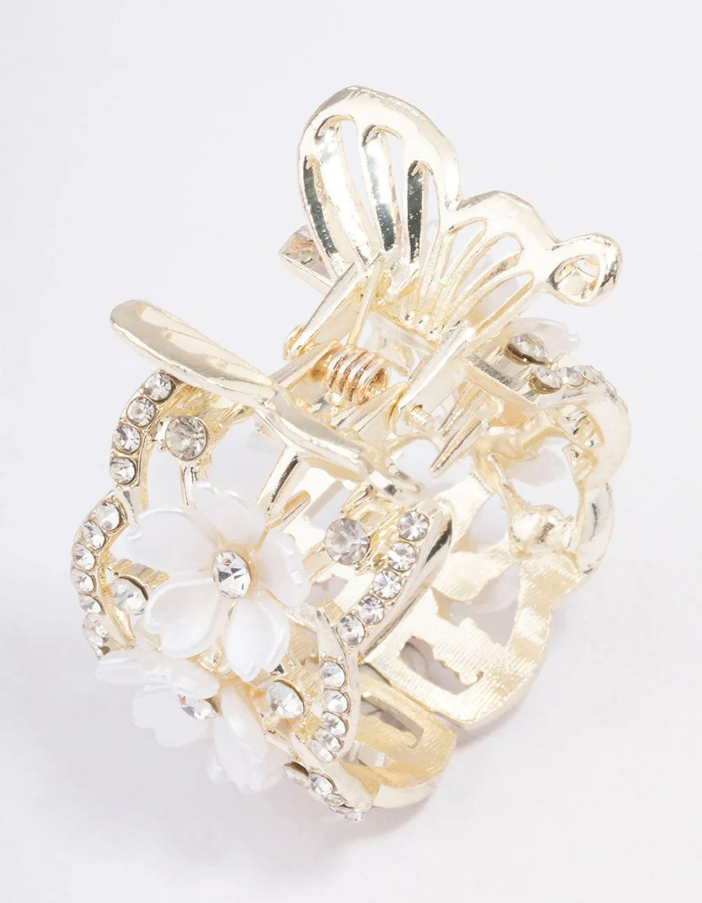 Gold Flower Butterfly Pony Tail Clip sold by lovisa product image thumbnail 3