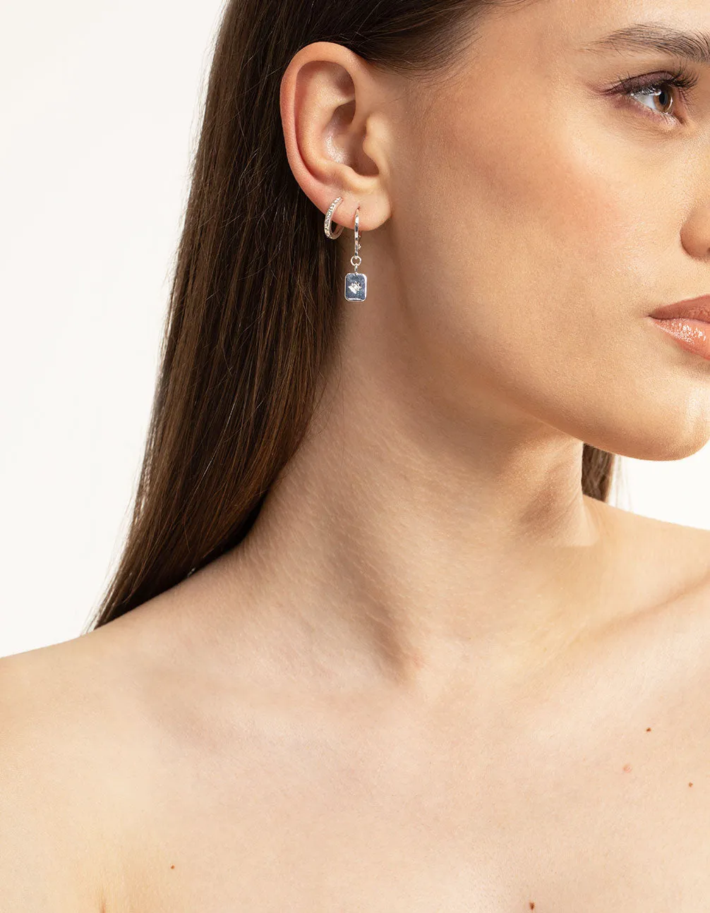 Silver Plated Cubic Zirconia Celestial Stud Earrings 6-Pack sold by lovisa