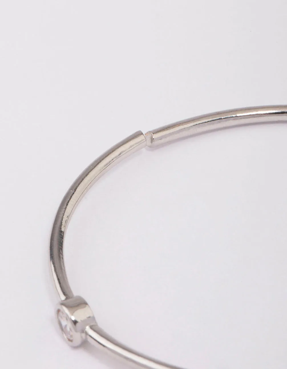Rhodium Skinny Cubic Zirconia Wrist Cuff sold by lovisa product image thumbnail 3
