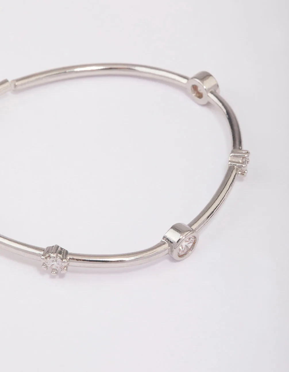 Rhodium Skinny Cubic Zirconia Wrist Cuff sold by lovisa product image thumbnail 2