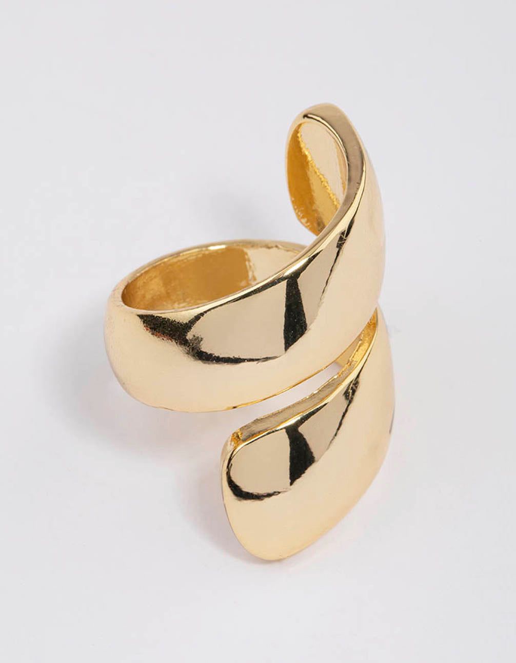 Gold Plated Classic Chunky Wrapped Ring sold by lovisa