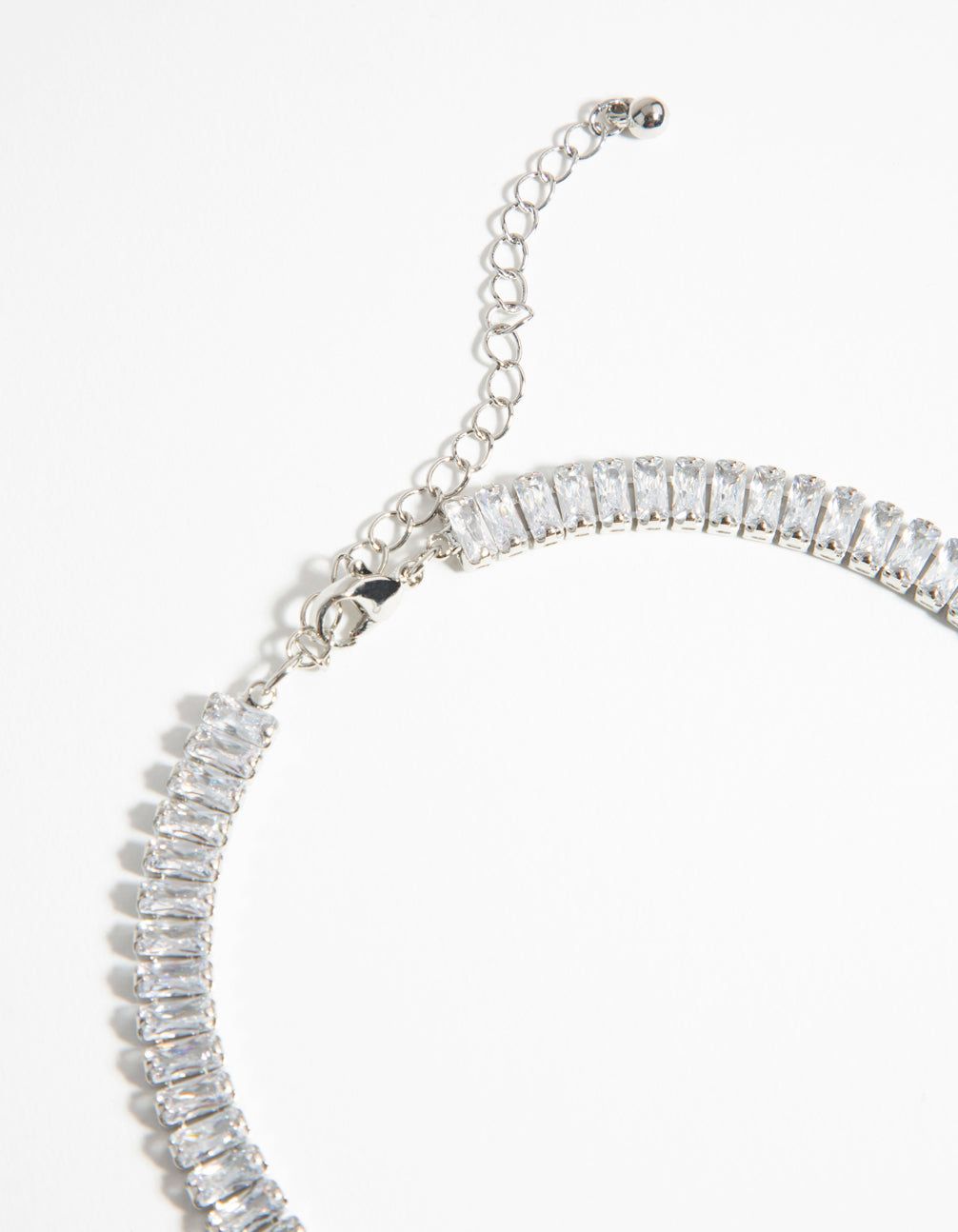 Rhodium Cubic Zirconia Baguette Choker sold by lovisa product image thumbnail 3