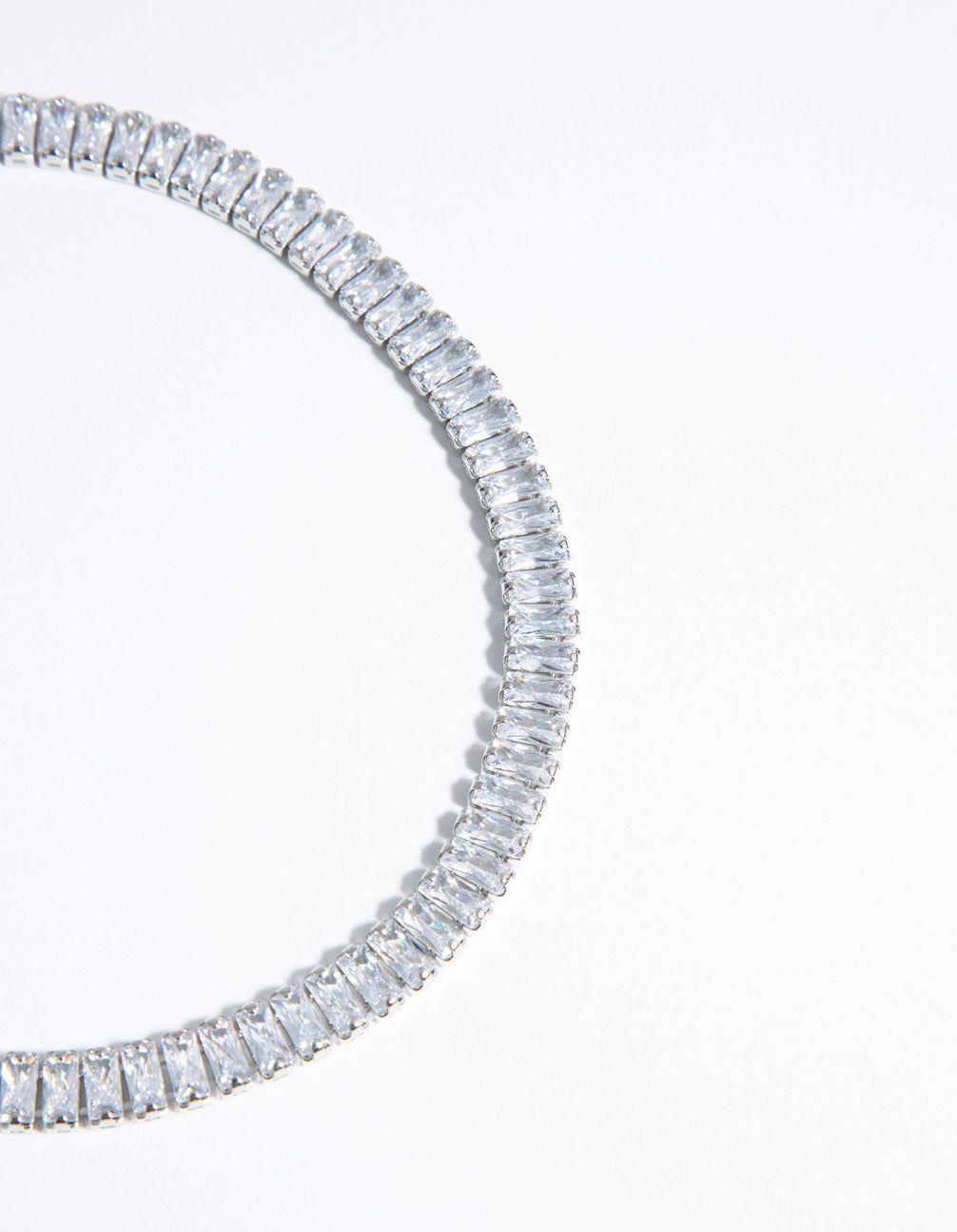 Rhodium Cubic Zirconia Baguette Choker sold by lovisa product image thumbnail 2