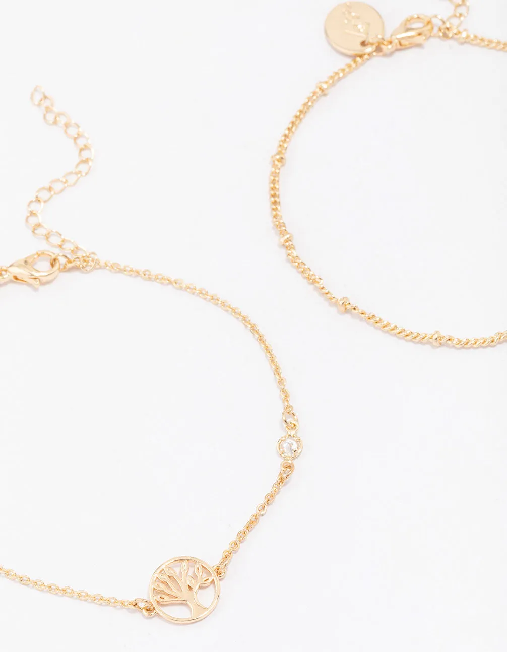 Gold Tree of Life Bracelet Pack sold by lovisa