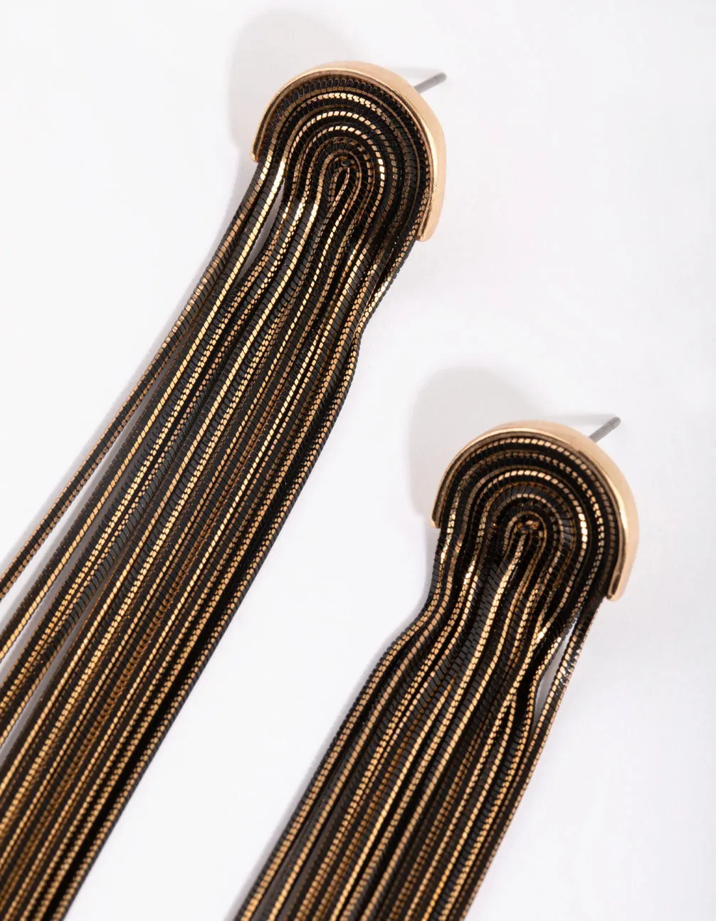 Gold Waterfall Diamond Cut Earrings sold by lovisa product image thumbnail 2