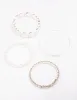 Silver Pearl Stretch Bracelet 5-Pack sold by lovisa