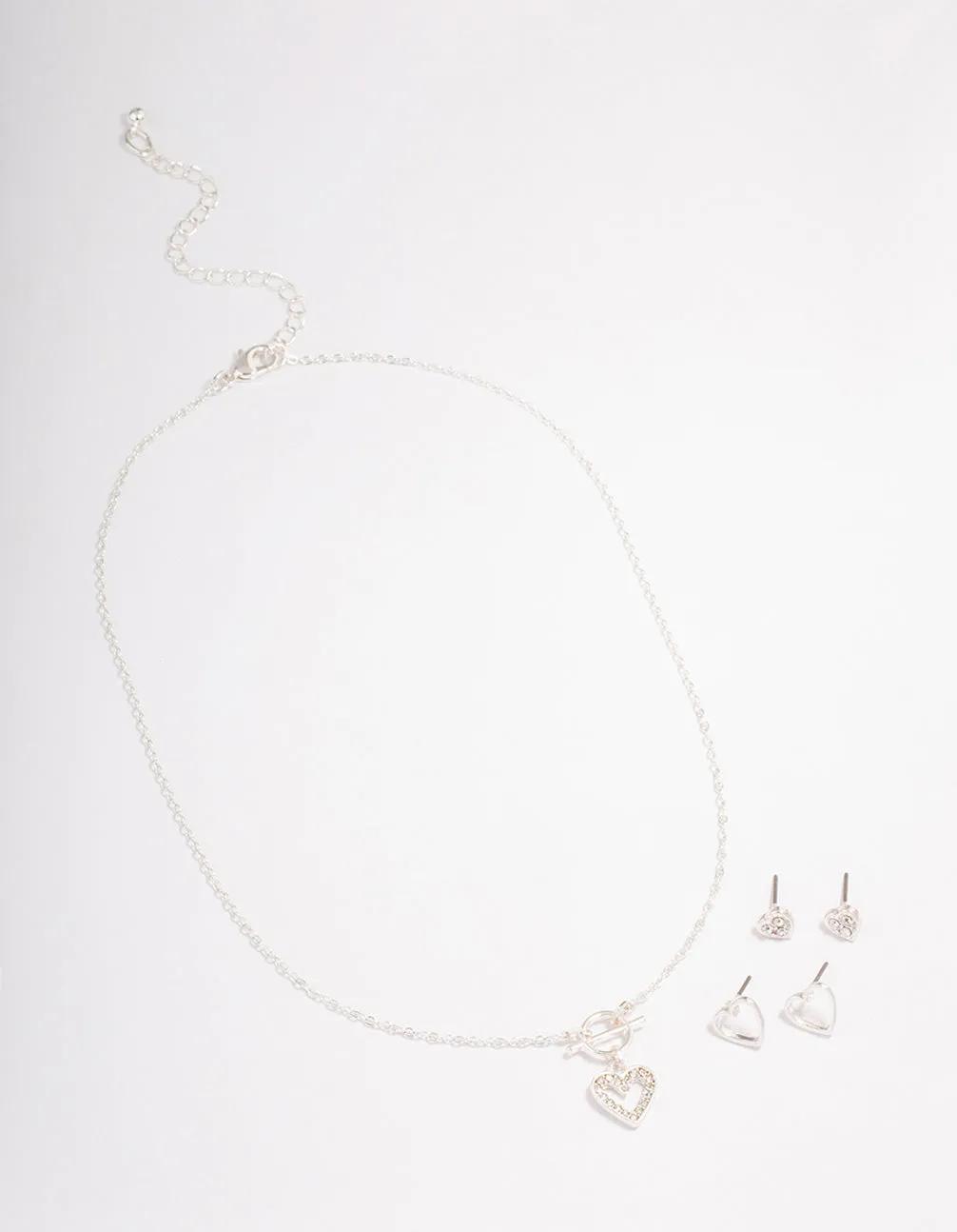 Silver T&O Heart Jewellery Set sold by lovisa product image thumbnail 2