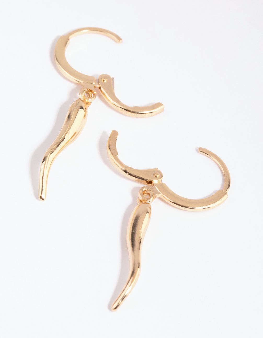 Gold Chilli Huggie Earrings sold by lovisa product image thumbnail 2