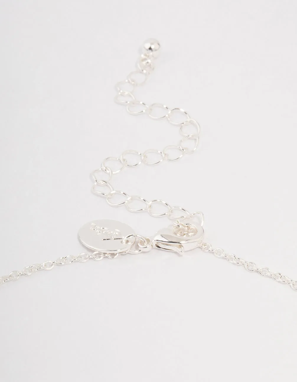 Silver Bunny Ear Pendant Necklace sold by lovisa product image thumbnail 3