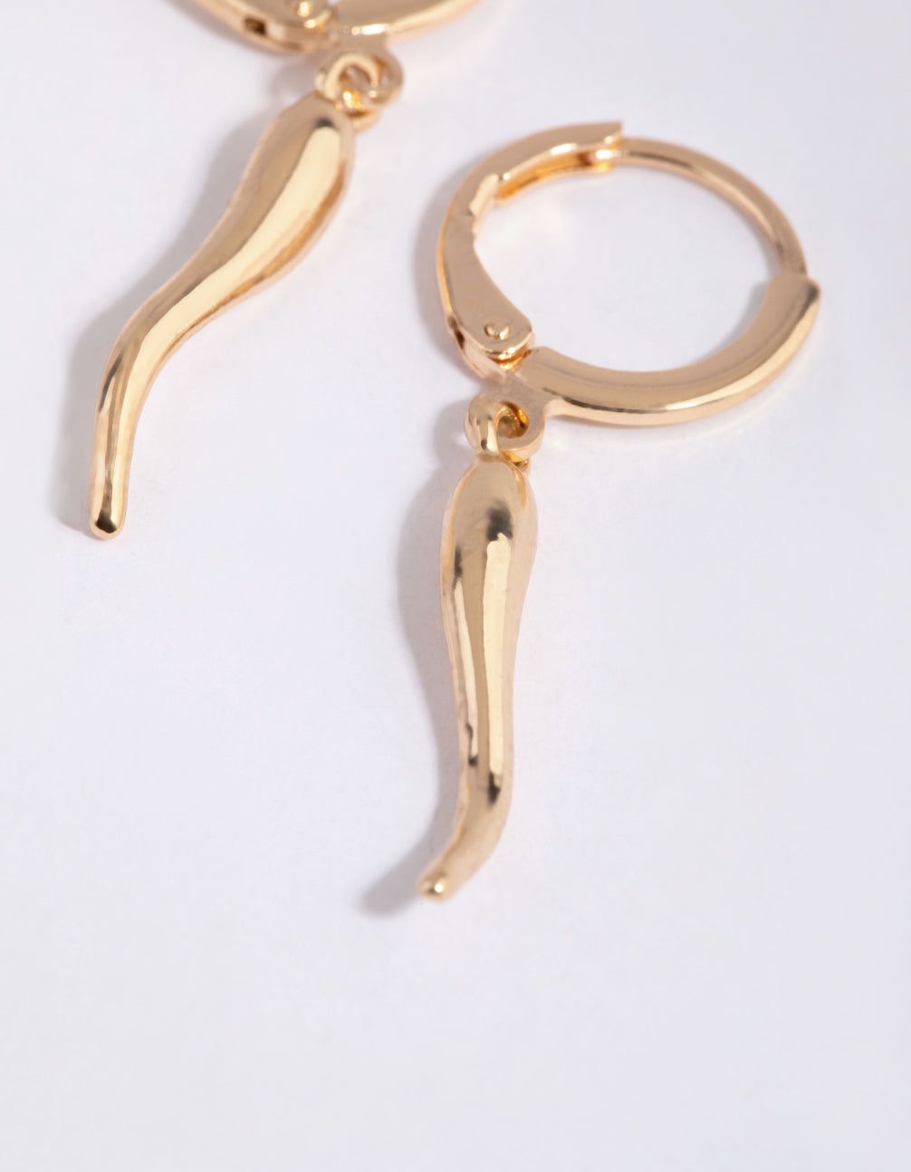 Gold Chilli Huggie Earrings sold by lovisa product image thumbnail 3