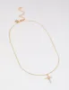 Gold Plated Cubic Zirconia Baguette Cross Necklace sold by lovisa
