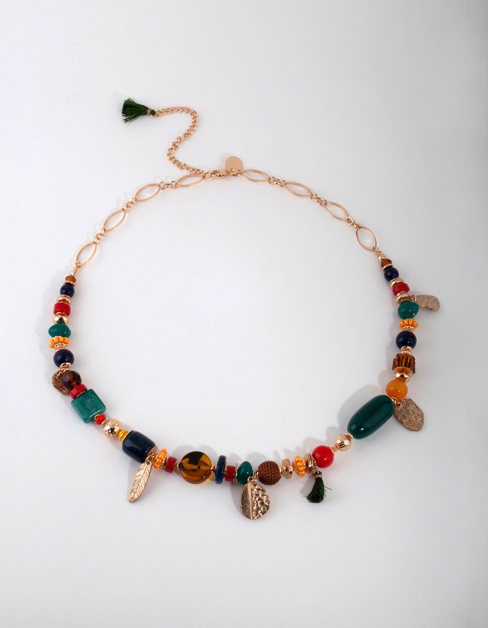 Gold Disc & Tassel Bead Necklace sold by lovisa product image thumbnail 2