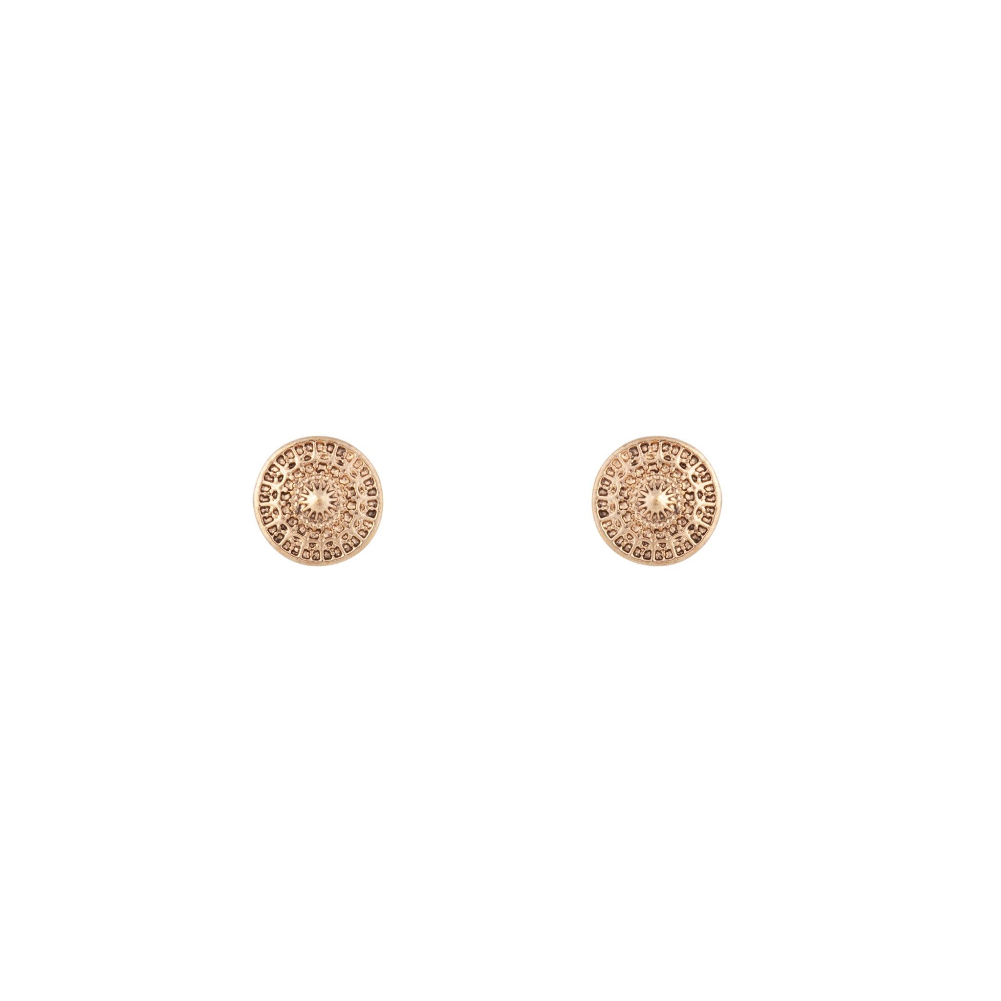 Gold Etched Disc Earrings sold by lovisa product image thumbnail 2