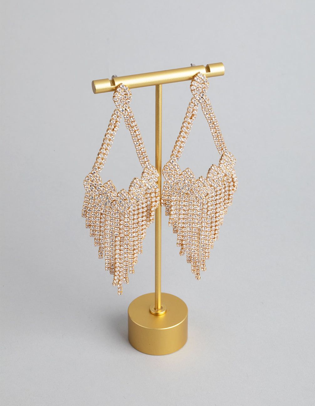 Gold Cubic Zirconia Chandelier Earrings sold by lovisa product image thumbnail 2