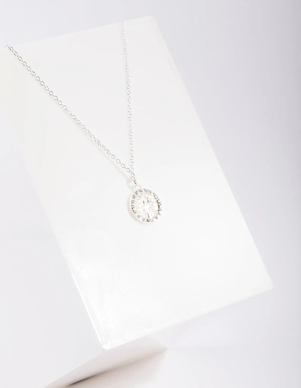 Sterling Silver Cubic Zirconia Tree Of Life Necklace sold by lovisa product image thumbnail 3