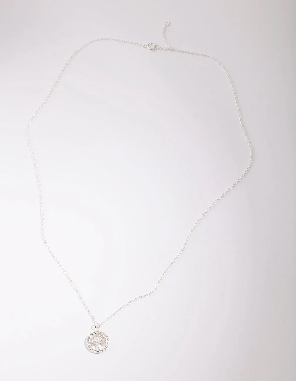 Sterling Silver Cubic Zirconia Tree Of Life Necklace sold by lovisa product image thumbnail 4