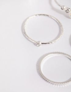 Silver Mermaid Diamante Ring Pack sold by lovisa