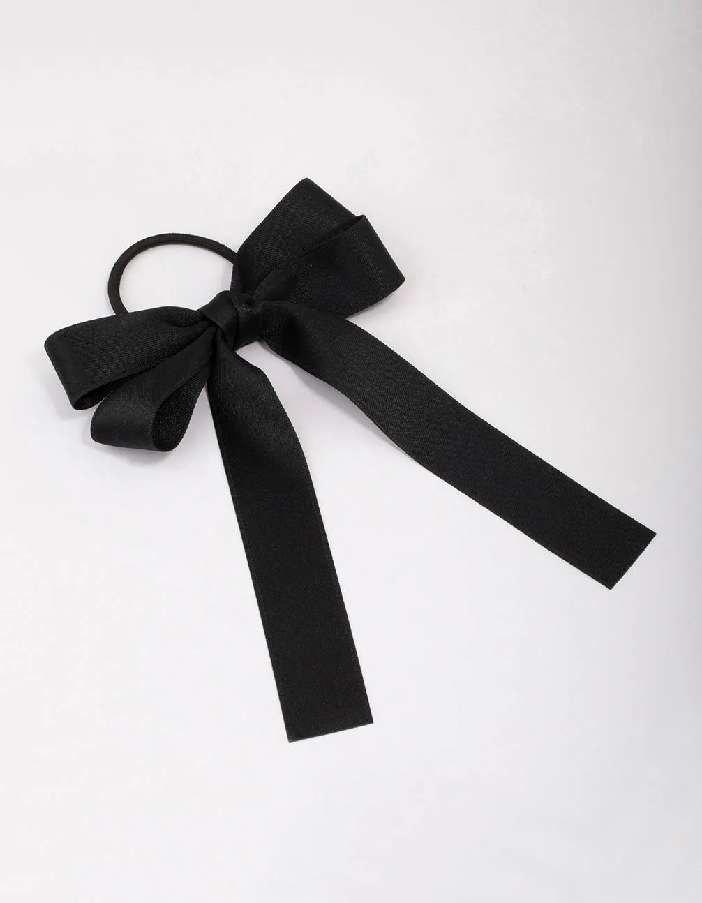 Large Silky Black Bow Hair Tie sold by lovisa product image thumbnail 4