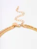 Waterproof Gold Plated Stainless Steel Multi Chain Cross Layered Necklace sold by lovisa