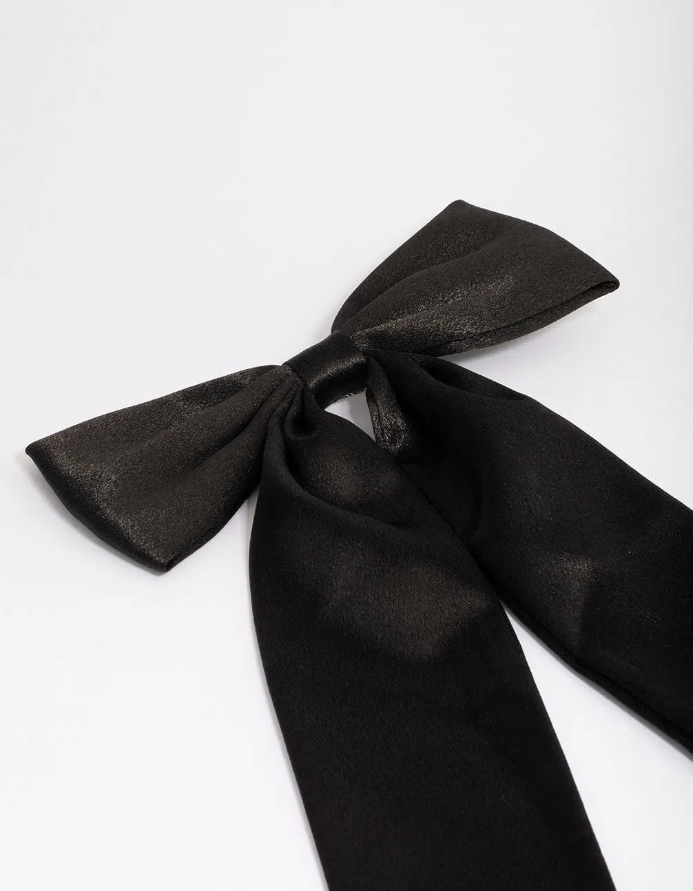 Black Fabric Relaxed Statement Hair Bow Clip sold by lovisa product image thumbnail 2