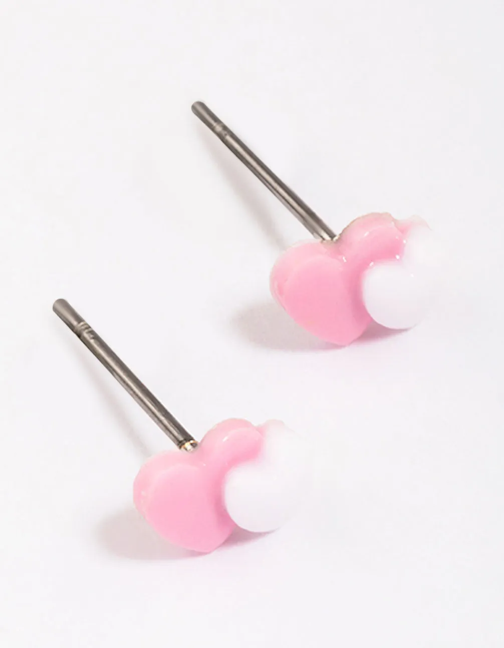 Double Heart Stud Earrings sold by lovisa