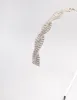 Silver Weaved Diamante Headband sold by lovisa