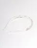Silver Weaved Diamante Headband sold by lovisa