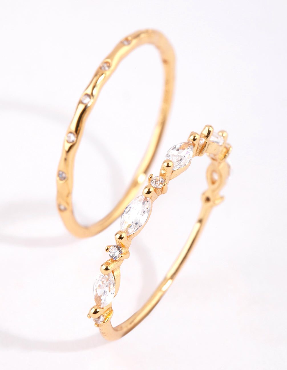 Gold Plated Sterling Silver Marquise Ring Set sold by lovisa product image thumbnail 3