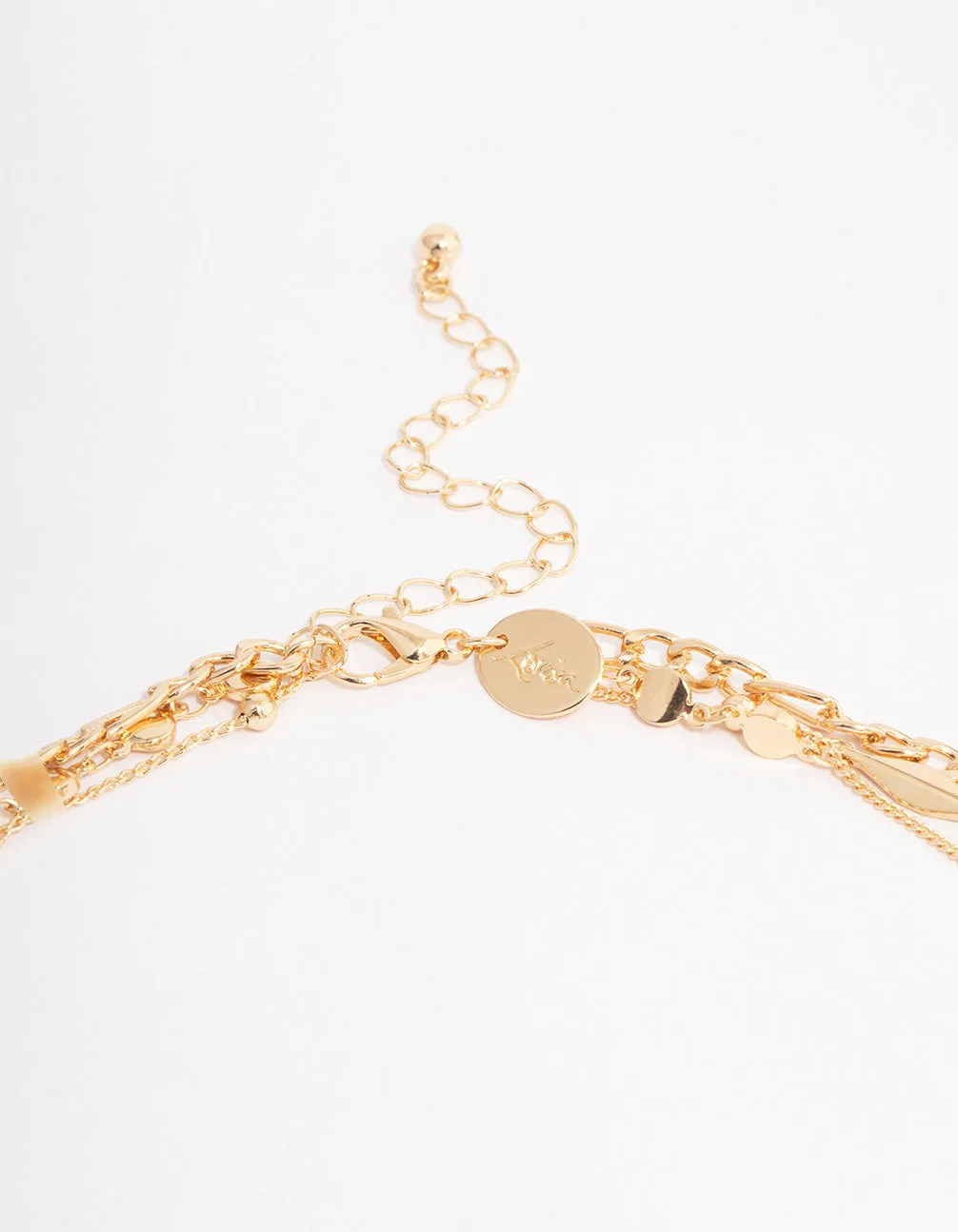 Gold Organic Layered Necklace sold by lovisa product image thumbnail 3