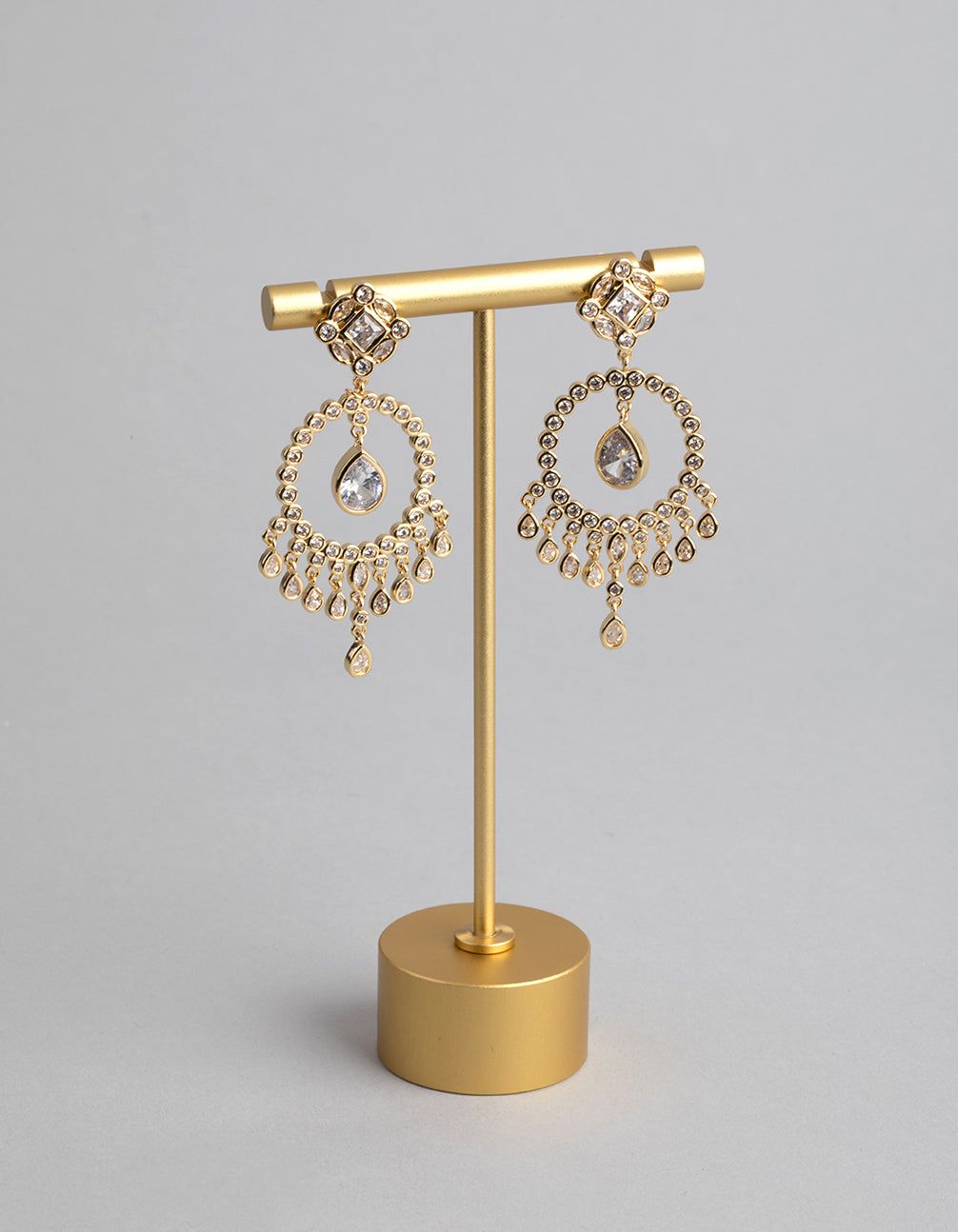 Gold Cubic Zirconia Pear Drop Earrings sold by lovisa product image thumbnail 2