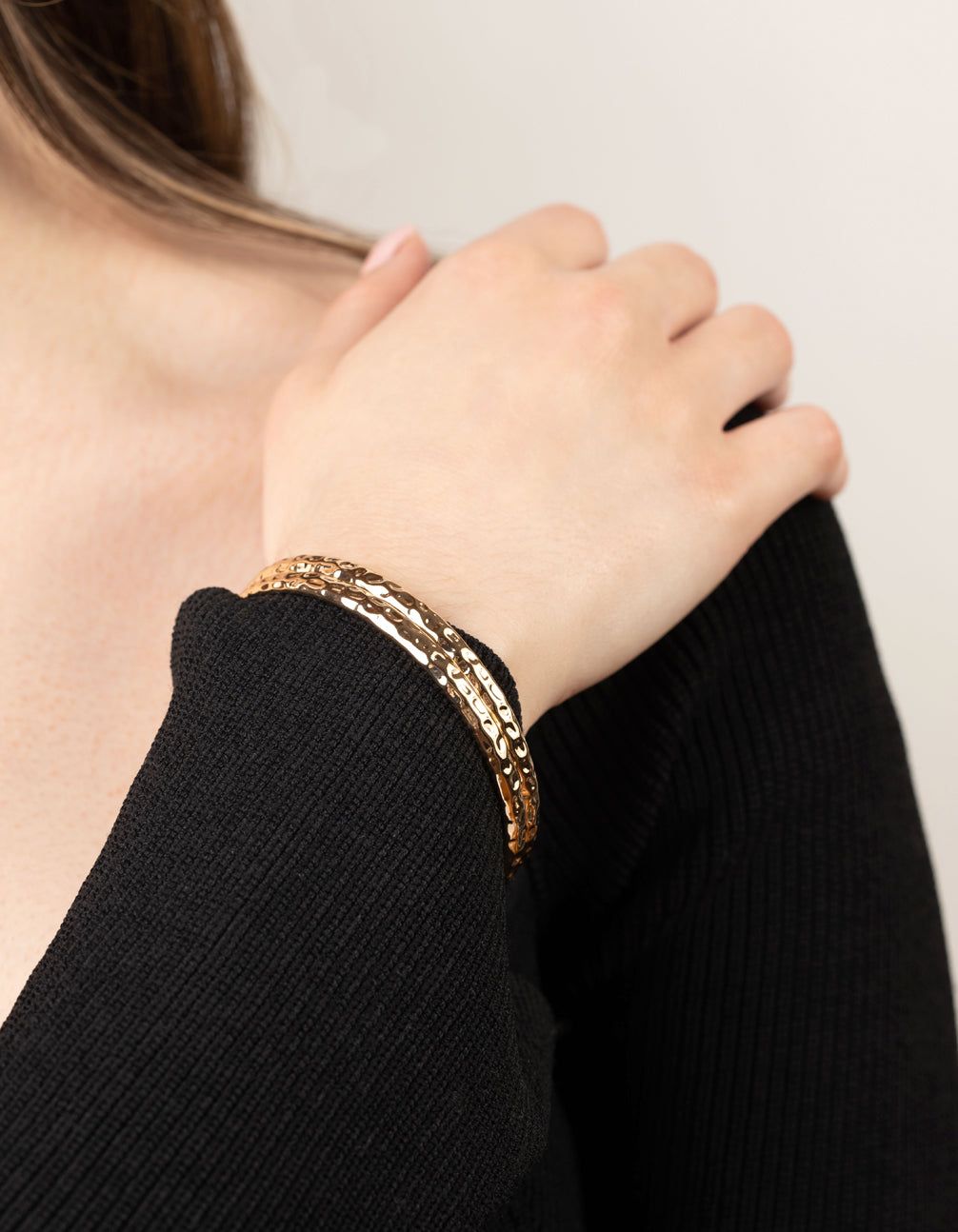 Gold Hammered Bangle Pack sold by lovisa product image thumbnail 2