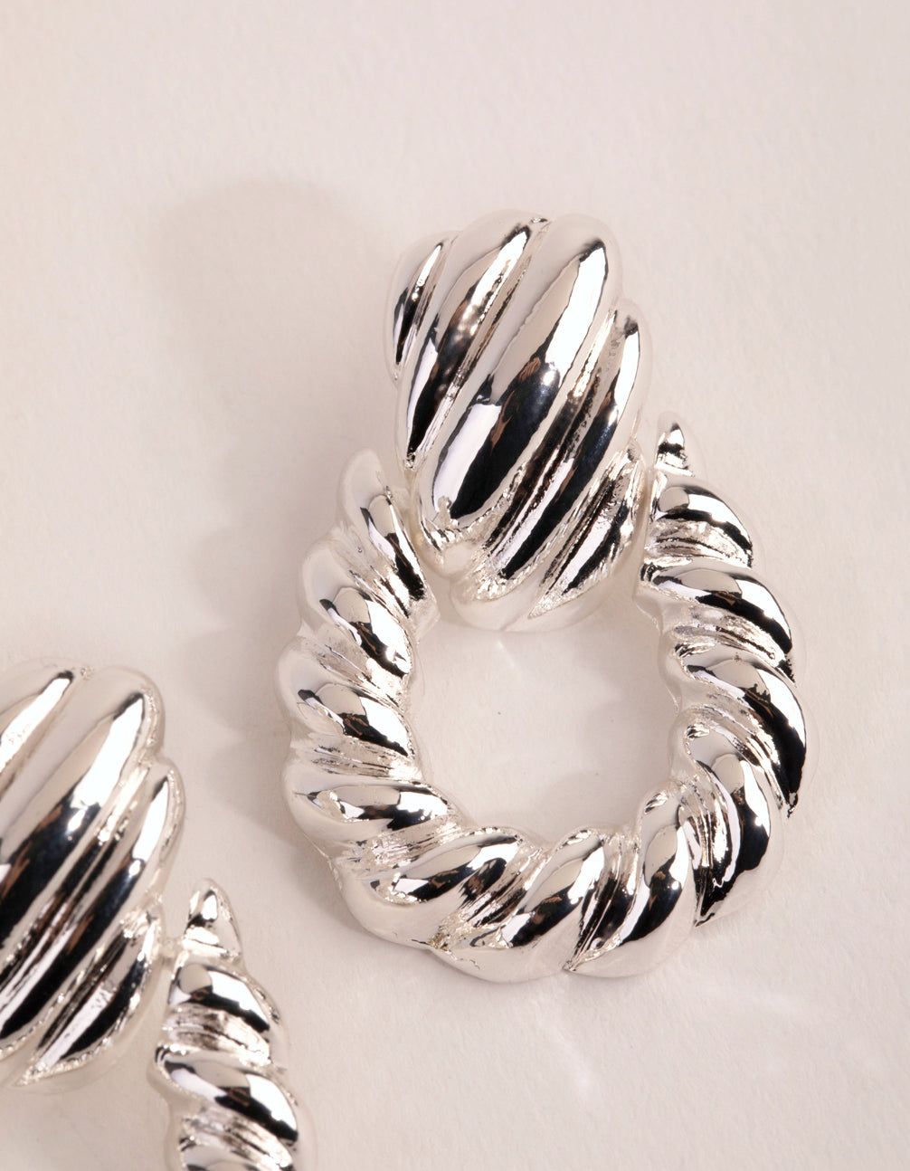 Silver Plated Twisted Earrings sold by lovisa product image thumbnail 3